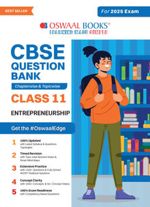 CBSE Question Bank Class 11 Entrepreneurship, Chapterwise and Topicwise Solved Papers For 2025 Exams Oswaal Books and Learning Private Limited