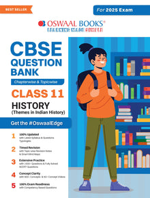 CBSE Question Bank Class 11 History, Chapterwise and Topicwise Solved Papers For 2025 Exams Oswaal Books and Learning Private Limited