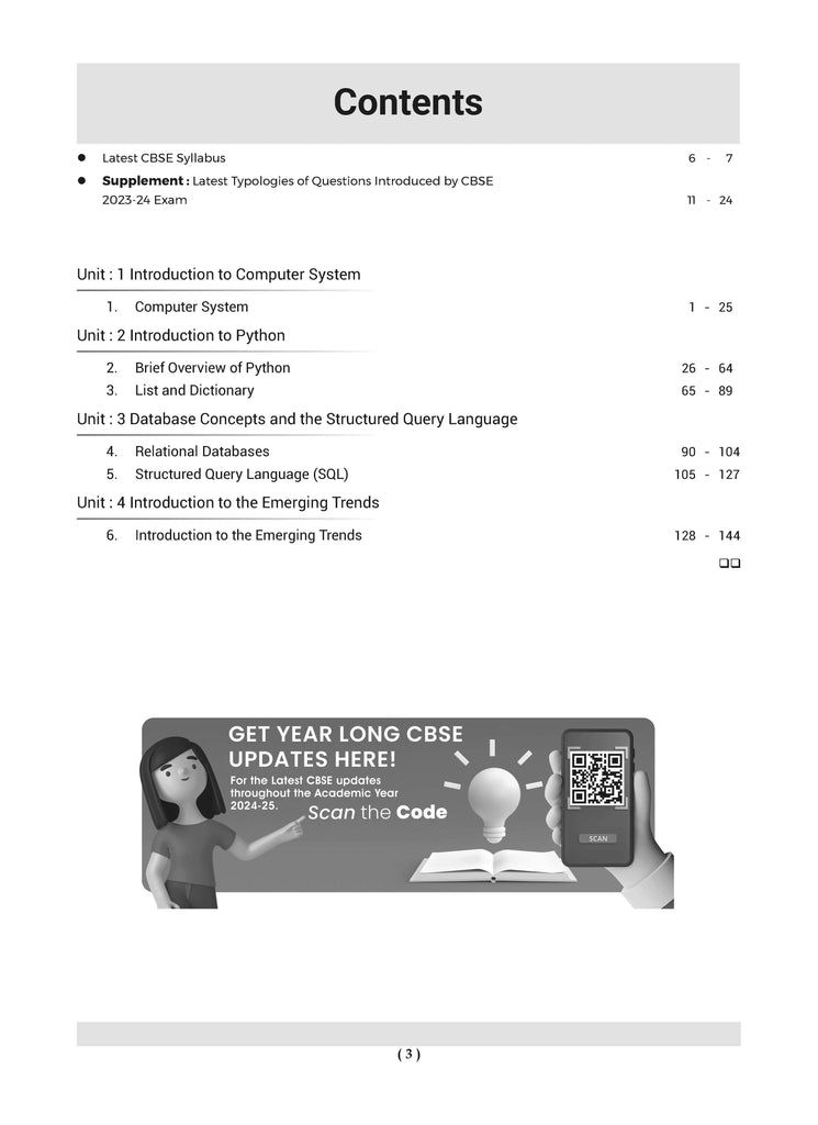 CBSE Question Bank Class 11 Informatics Practices, Chapterwise and Topicwise Solved Papers For 2025 Exams Oswaal Books and Learning Private Limited