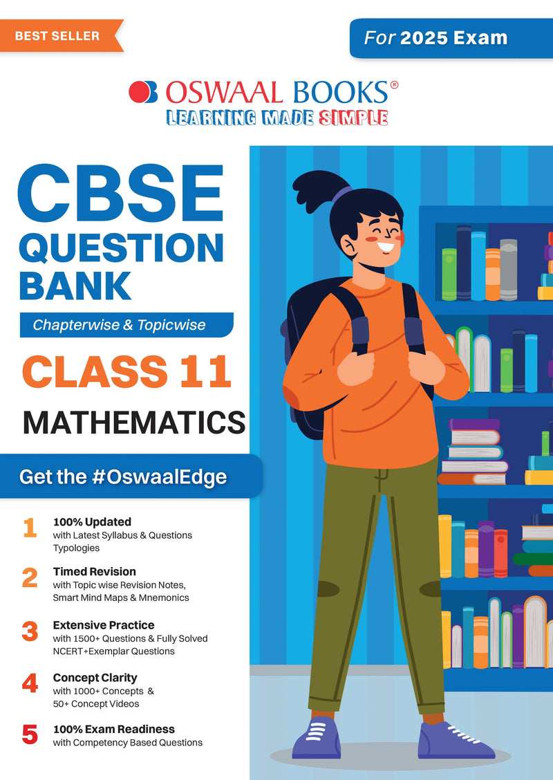 Buy Cbse Class 11 Mathematics Question Bank For 2025 Exams – Oswaal 