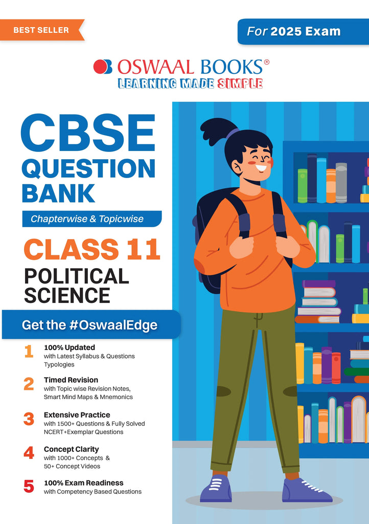 CBSE Question Bank Class 11 Political Science, Chapterwise and Topicwise Solved Papers For 2025 Exams Oswaal Books and Learning Private Limited
