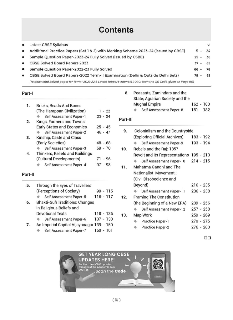 CBSE Question Bank Class 12 History, Chapterwise and Topicwise Solved Papers For Board Exams 2025 Oswaal Books and Learning Private Limited