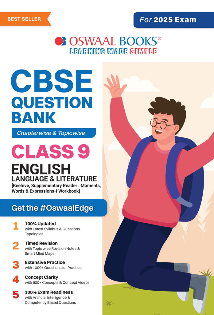 CBSE Question Bank Class 9 English, Chapterwise and Topicwise Solved Papers For 2025 Exams Oswaal Books and Learning Private Limited