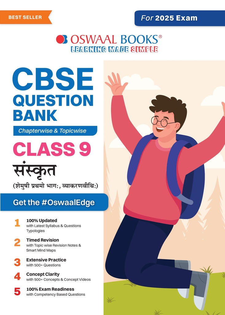 CBSE Question Bank Class 9 Sanskrit, Chapterwise and Topicwise Solved Papers For 2025 Exams Oswaal Books and Learning Private Limited