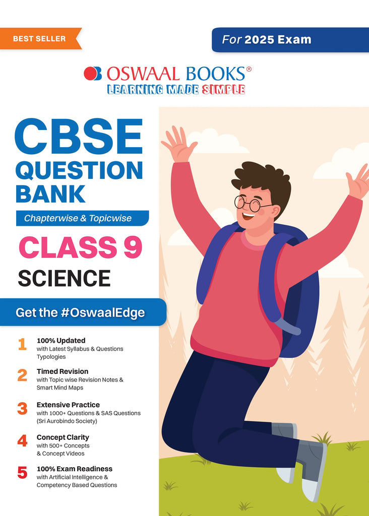 CBSE Question Bank Class 9 Science, Chapterwise and Topicwise Solved Papers For 2025 Exams Oswaal Books and Learning Private Limited
