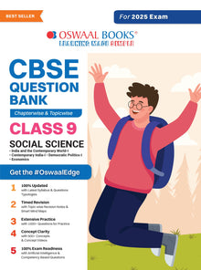 CBSE Question Bank Class 9 Social Science, Chapterwise and Topicwise Solved Papers For 2025 Exams Oswaal Books and Learning Private Limited