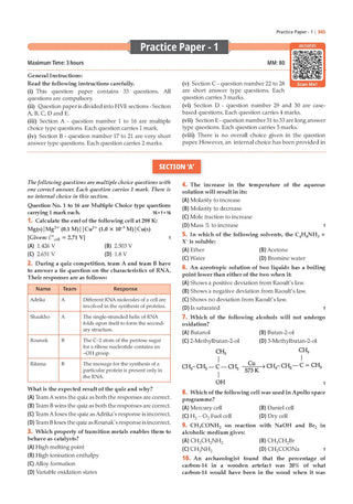 CBSE Question Bank for Class 12 Chemistry| Chapter-wise and Topic-wise: Solved Papers (2017-2026) | Includes 2026 Papers- fully solved | With oswaal.ai | For 2027 Exam 