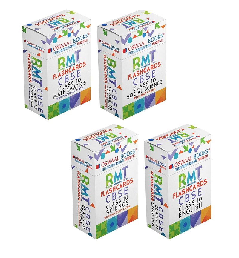 CBSE RMT Flashcards Class 10 (For 2025 Board Exams) English, Science