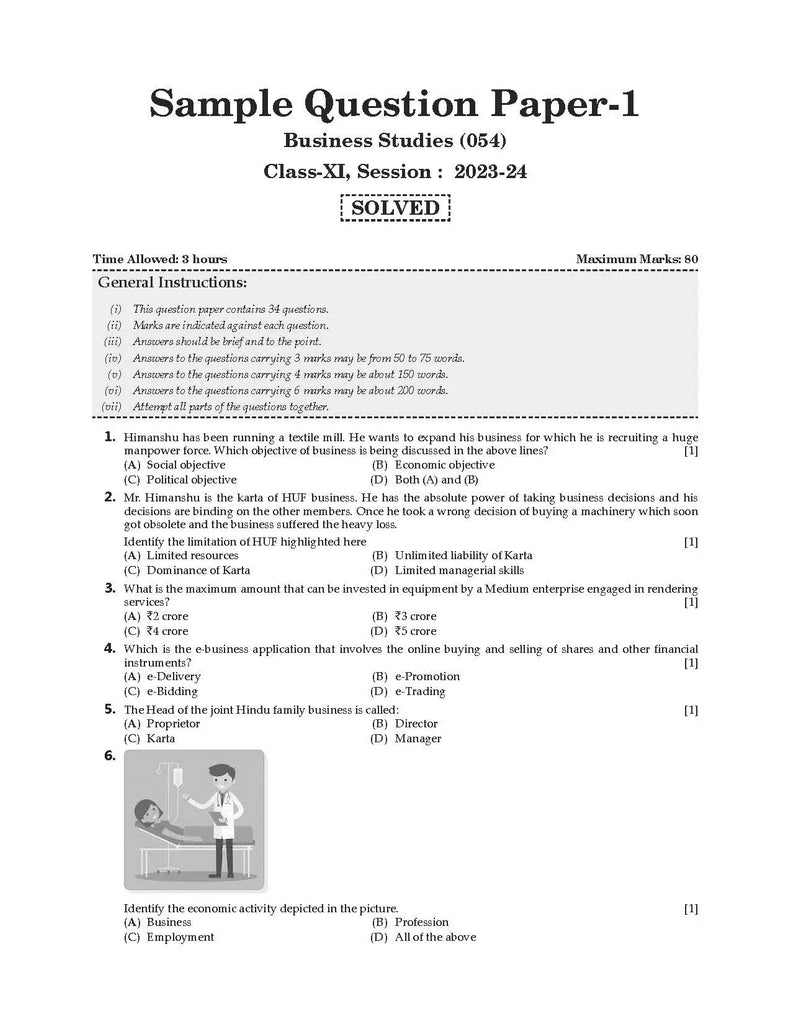 CBSE Sample Question Papers Accountancy, English Core, Business Studies & Economics Class 11 (Set of 4 Books) (For 2023-24 Exam) - Oswaal Books and Learning Pvt Ltd
