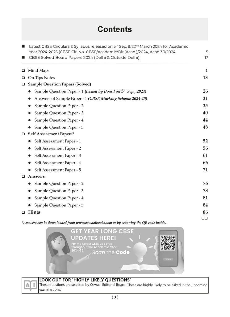 CBSE Sample Question Papers Class 10 Artificial Intelligence Book (For 2025 Exam) Oswaal Books and Learning Private Limited