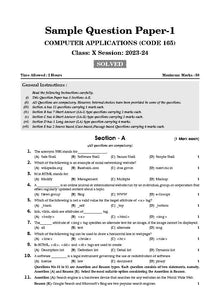CBSE Sample Question Papers Class 10 Computer Applications Book (For Board Exams 2024) | 2023-24 Oswaal Books and Learning Private Limited