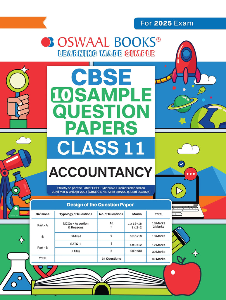 CBSE Sample Question Papers Class 11 Accountancy Book (For 2025 Exam) Oswaal Books and Learning Private Limited