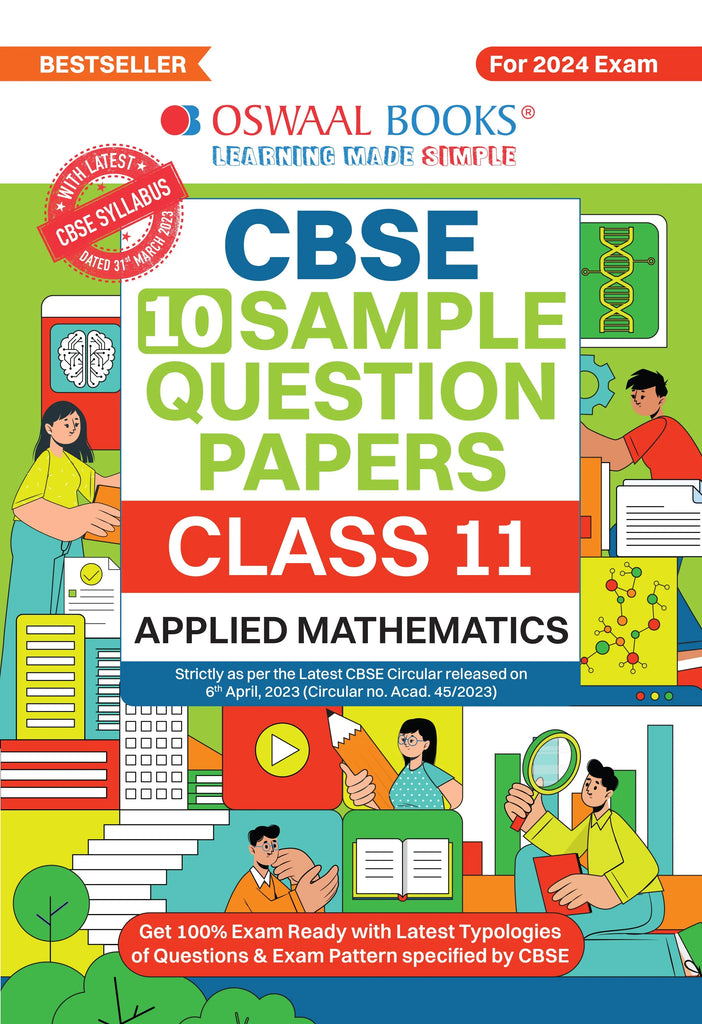 CBSE Sample Question Papers Class 11 Applied Mathematics Book (For 2024 Exams ) | 2023-24