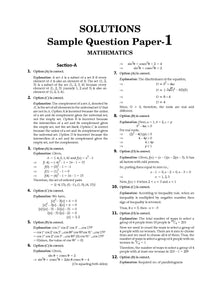 CBSE Sample Question Papers Class 11 Applied Mathematics Book (For 2025 Exam) Oswaal Books and Learning Private Limited