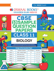 CBSE Sample Question Papers Class 11 Biology Book (For 2025 Exam) Oswaal Books and Learning Private Limited