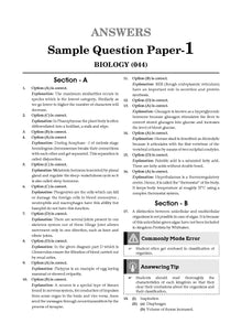 CBSE Sample Question Papers Class 11 Biology Book (For 2025 Exam) Oswaal Books and Learning Private Limited