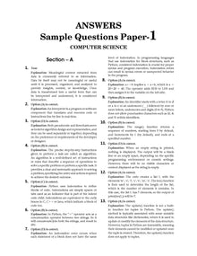 CBSE Sample Question Papers Class 11 Computer science | For 2024 Exams