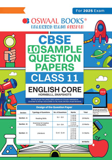 CBSE Sample Question Papers Class 11 English Core Book (For 2025 Exam) Oswaal Books and Learning Private Limited