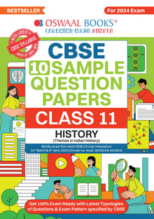 CBSE Sample Question Papers Class 11 History Book | For 2024 Board Exams