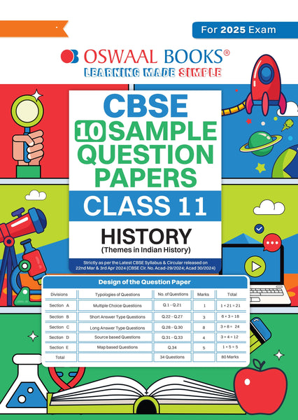 CBSE Sample Question Papers Class 11 History Book (For 2025 Exam)