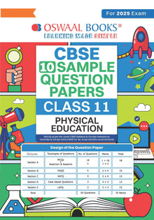 CBSE Sample Question Papers Class 11 Physical Education Book (For 2025 Exam) Oswaal Books and Learning Private Limited