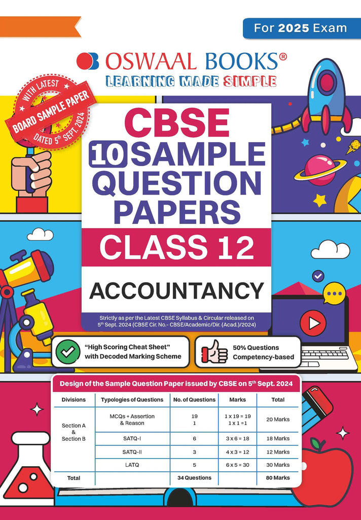 CBSE Sample Question Papers Class 12 Accountancy (For 2025 Exam) Oswaal Books and Learning Private Limited