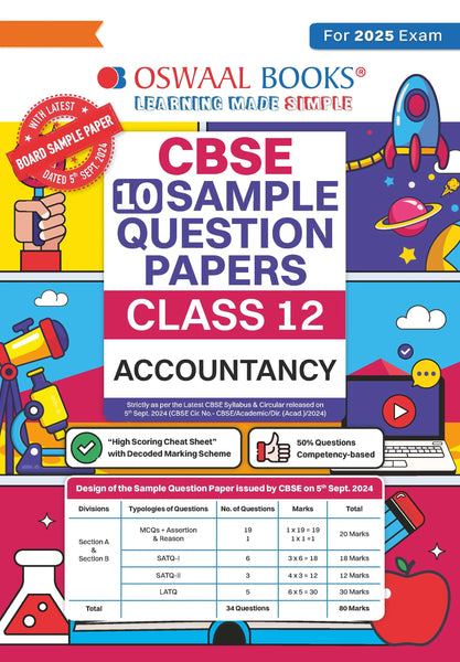 CBSE Sample Question Papers Class 12 Accountancy (For 2025 Exam)