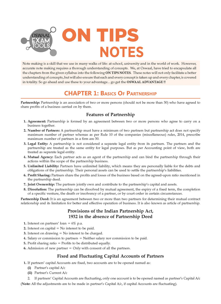 CBSE Sample Question Papers Class 12 Accountancy (For 2025 Exam) Oswaal Books and Learning Private Limited