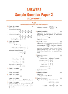 CBSE Sample Question Papers Class 12 Accountancy (For 2025 Exam) Oswaal Books and Learning Private Limited