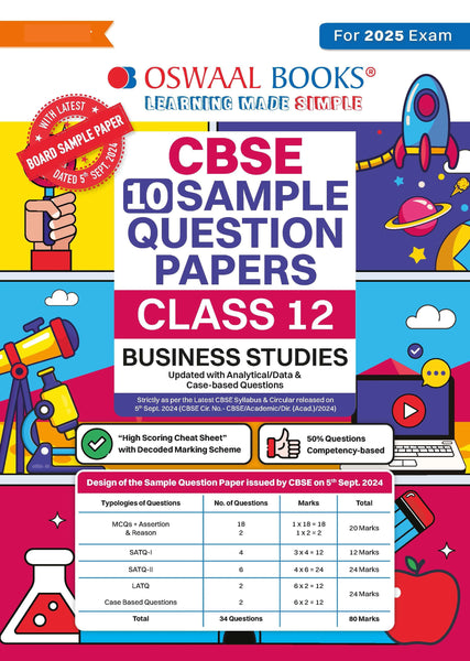 CBSE Sample Question Papers Class 12 Business Studies (For 2025 Exam)