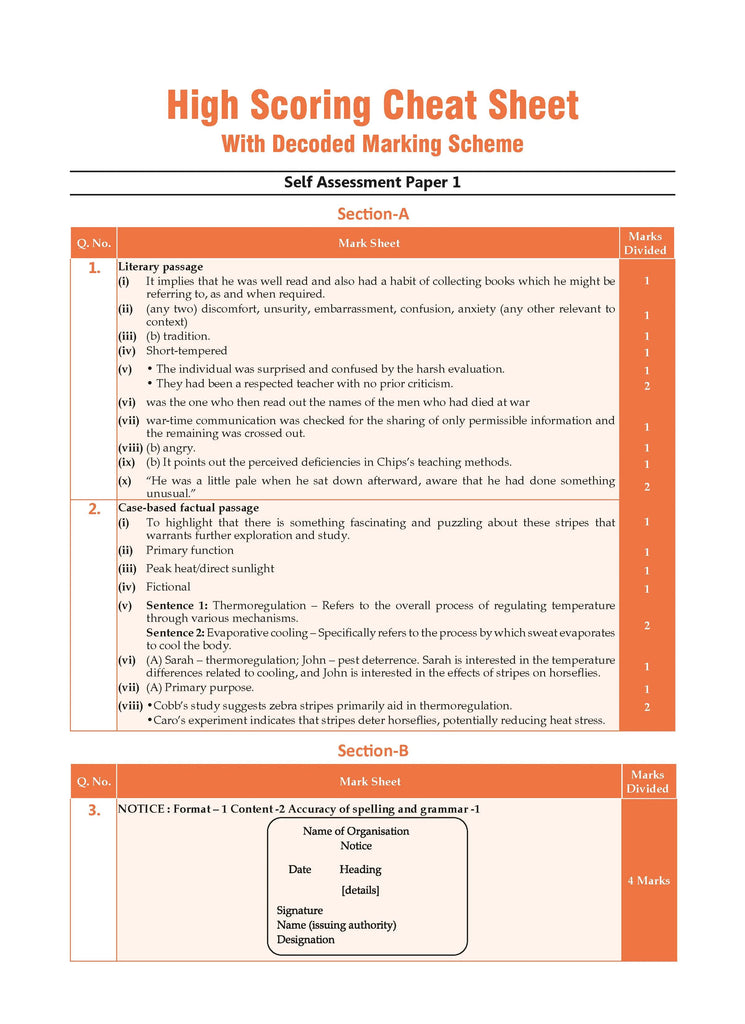 CBSE Sample Question Papers Class 12 English, Physics, Chemistry & Biology (Set of 4 Books) (For Board Exams 2025) Oswaal Books and Learning Private Limited