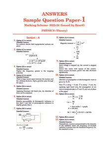 CBSE Sample Question Papers Class 12 Physics | For 2024 Board Exams