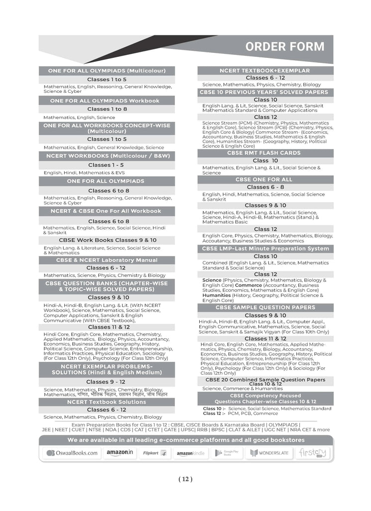 CBSE Sample Question Papers Class 12 Sociology (For 2025 Exam) Oswaal Books and Learning Private Limited