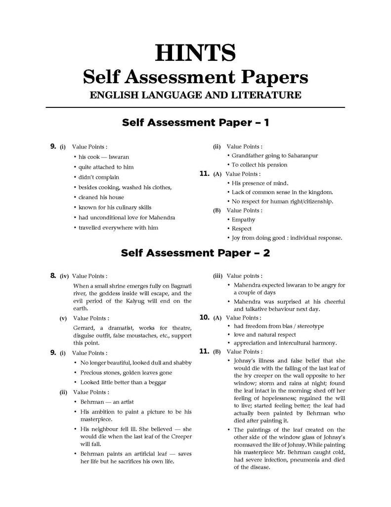 CBSE Sample Question Papers Class 9 English Language and Literature Book (For 2025 Exam) Oswaal Books and Learning Private Limited