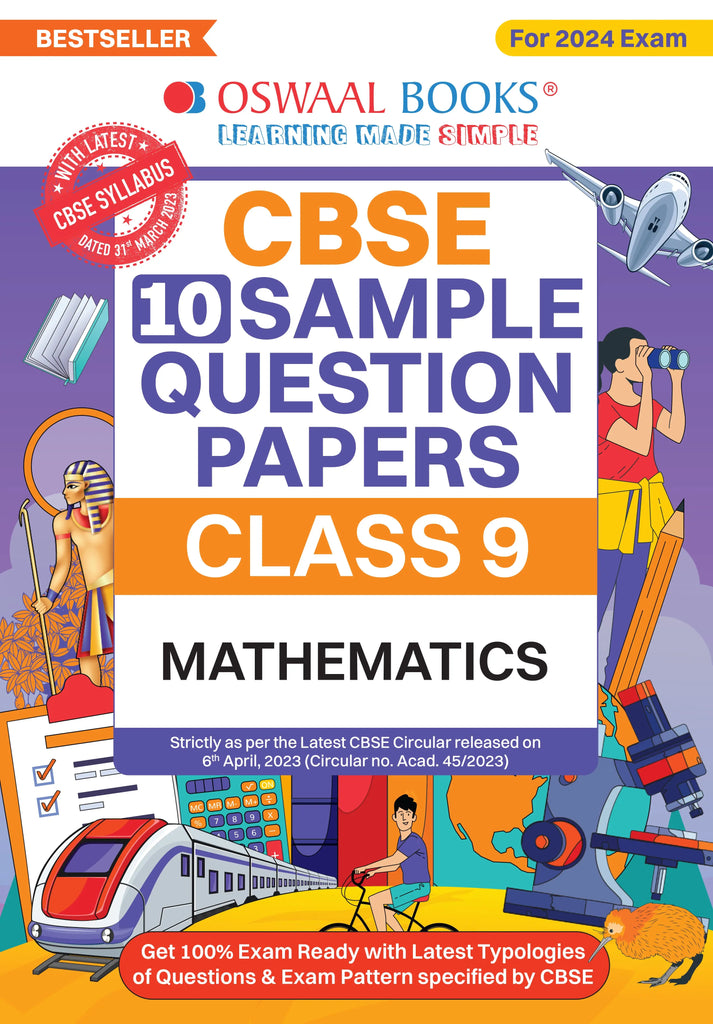 CBSE Sample Question Papers Class 9 Mathematics Book (For 2024 Exam) | 2023-24