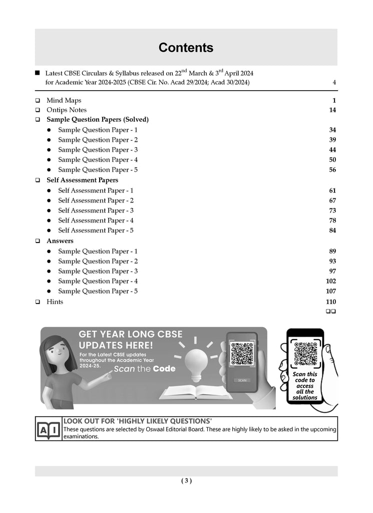 CBSE Sample Question Papers Class 9 Science Book (For 2025 Exam) Oswaal Books and Learning Private Limited