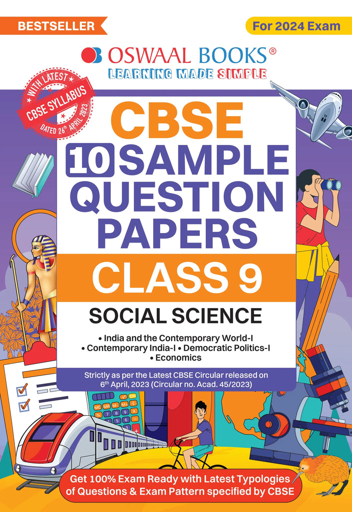 CBSE Sample Question Papers Class 9 Social Science Book (For 2024 Exam) | 2023-24