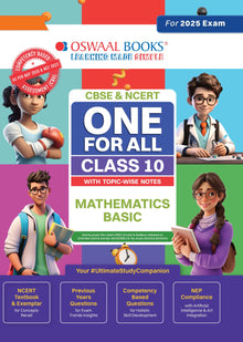 CBSE & NCERT One for All Class 10 Mathematics (Basic)|With Topic Wise Notes For 2025 Board Exam Oswaal Books and Learning Private Limited