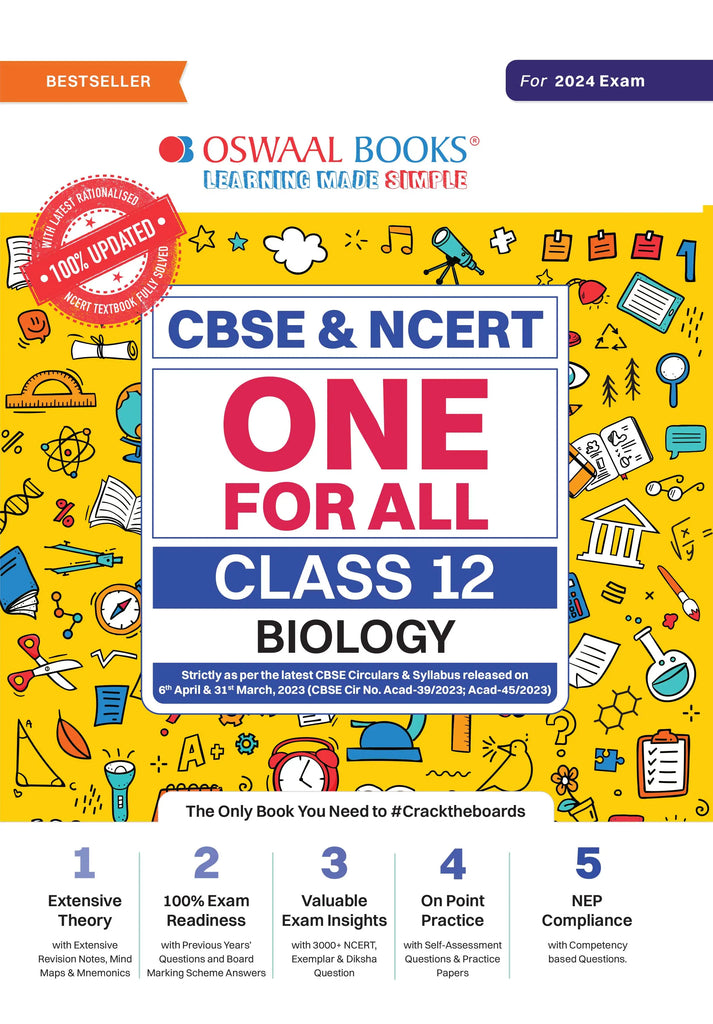 CBSE & NCERT One for All Biology Class 12 | For 2024 Board Exam