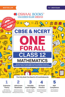CBSE & NCERT One for All Mathematics Class 12 | For 2024 Board Exam