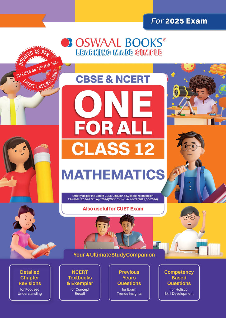 CBSE & NCERT One for All | Class 12 Mathematics For 2025 Board Exam Oswaal Books and Learning Private Limited