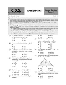 CDS (Combined Defence Services) 14 Solved Papers Year-wise 2018-2024 (II) | Elementary Mathematics | For 2025 Exam Oswaal Books and Learning Private Limited