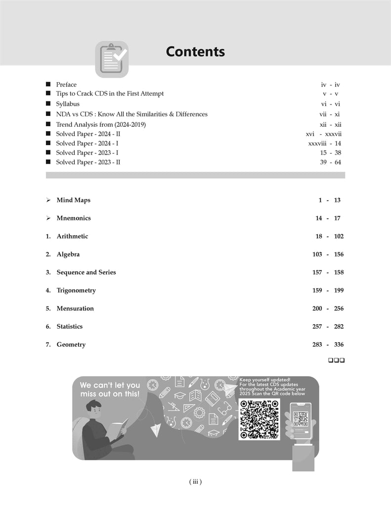 CDS (Combined Defence Services) Chapter-wise & Topic-wise 11 Years' Solved Papers 2014-2024 (II) | Elementary Mathematics | For 2025 Exam Oswaal Books and Learning Private Limited