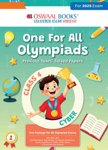 One for All Olympiads Chapter-wise Previous Years' Solved Papers, Prep-Guide Class 4 Cyber For 2025 Exam