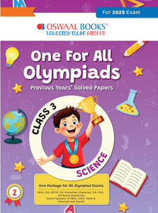 One for All Olympiads Chapter-wise Previous Years' Solved Papers, Prep-Guide Class 3 Science For 2025 Exam