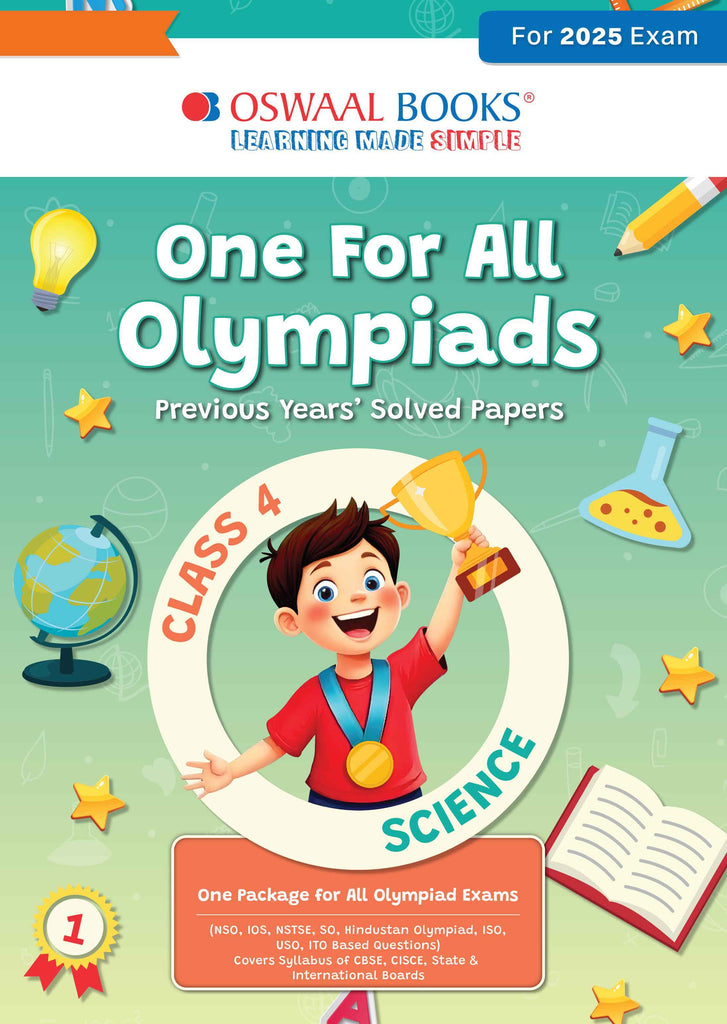 One for All Olympiads Previous Year Solved Papers Class 4 Science For 2025 Exam