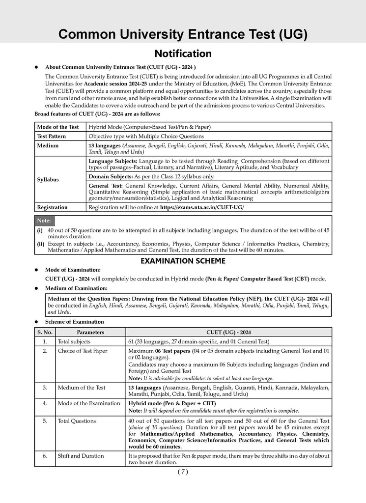 CUET (UG) 20 Combined Mock Test Papers Science (PCM) Stream (English, Physics, Chemistry, Mathematics, General Test) For 2025 Exam Oswaal Books and Learning Private Limited