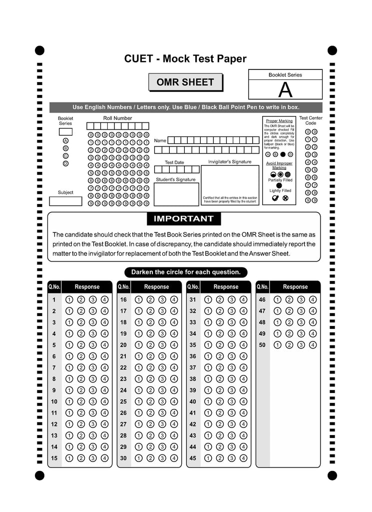 CUET (UG) 20 Combined Mock Test Papers Science (PCM) Stream (English, Physics, Chemistry, Mathematics, General Test) For 2025 Exam Oswaal Books and Learning Private Limited