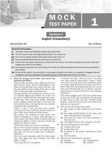 CUET (UG) Combined Mock Test Papers Humanities (English, History, Geography, Political Science,  General Test) For 2024 Exam Oswaal Books and Learning Private Limited