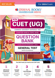 CUET (UG) Question Bank Chapter-wise and Topic-wise General Test | For 2024 Exam Oswaal Books and Learning Private Limited